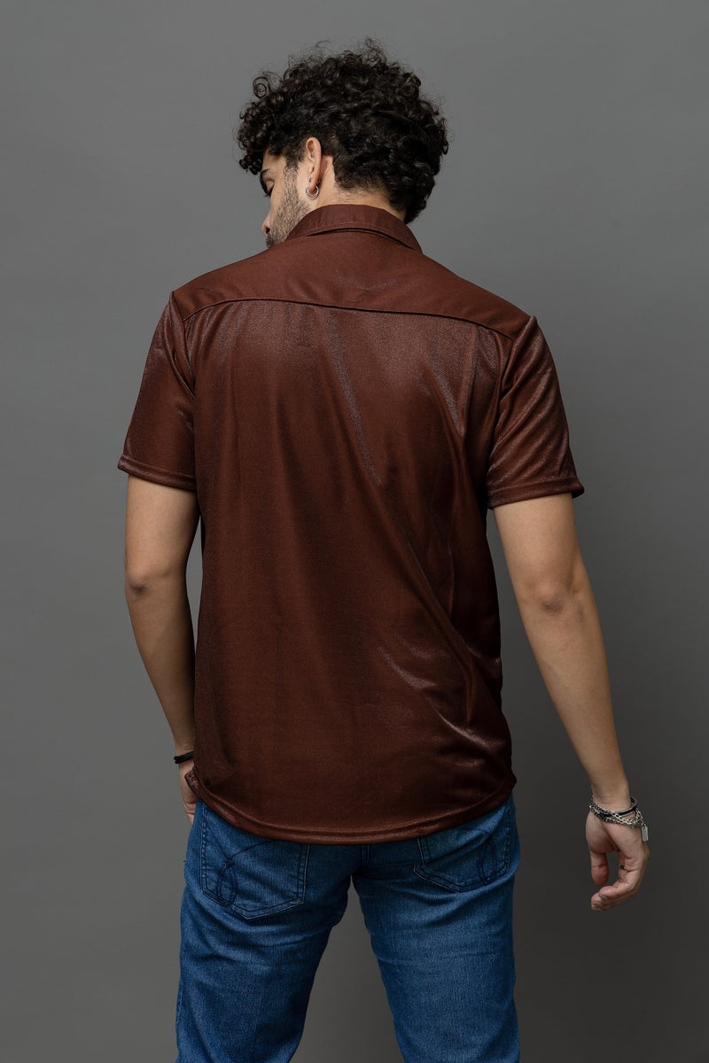 Go Devil Brown Casual Wear Shirt for Men - Image 2